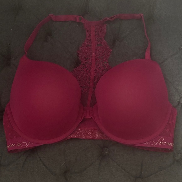 Victoria's Secret Deep Pink Lace Racerback bra - Picture 1 of 4